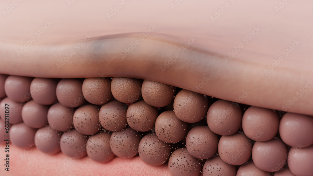 Skin melasma or dark spot, acne scare for skin treatment product concept. 3D rendering. Skin melasma or dark spot, acne scare for skin treatment product concept. 3D rendering.