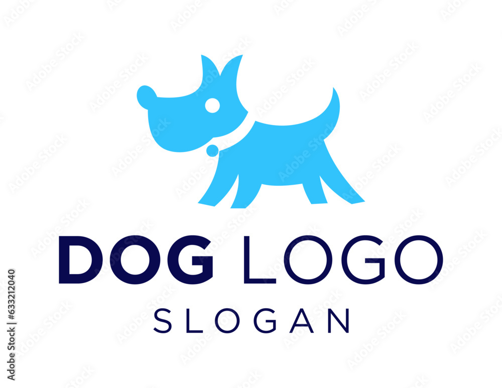Logo about Dog on a white background. created using the CorelDraw application.
