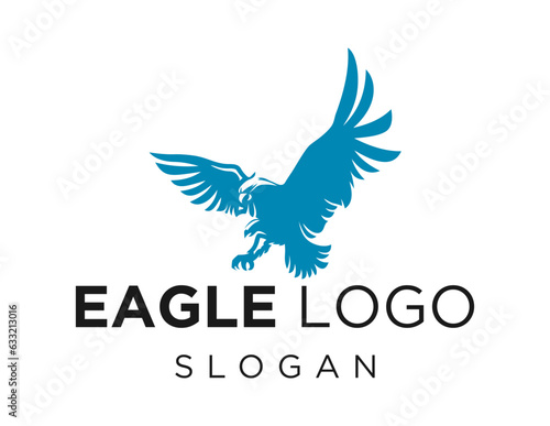 Logo about Eagle on a white background. created using the CorelDraw application.