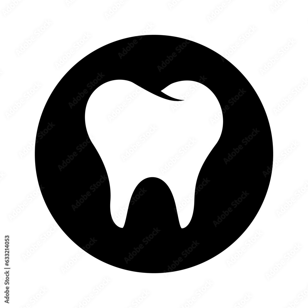 Tooth icon vector on trendy style for design and print Tooth icon vector on trendy style for design and print