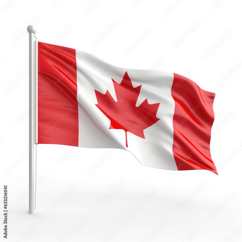 Canada Flag isolated on white background Canada Flag isolated on white background