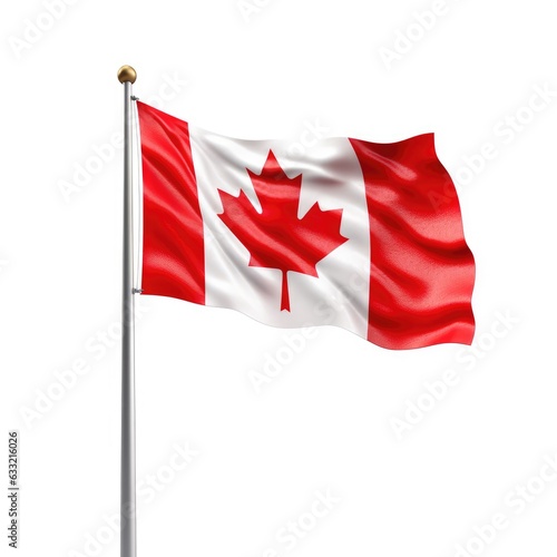 Canada Flag isolated on white background