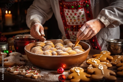 process of baking and decorating gingerbread men