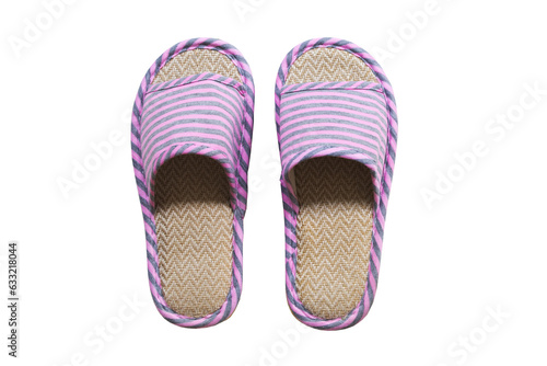 cloth slippers shoes wear in home of lifestyle arrangement flat lay style 