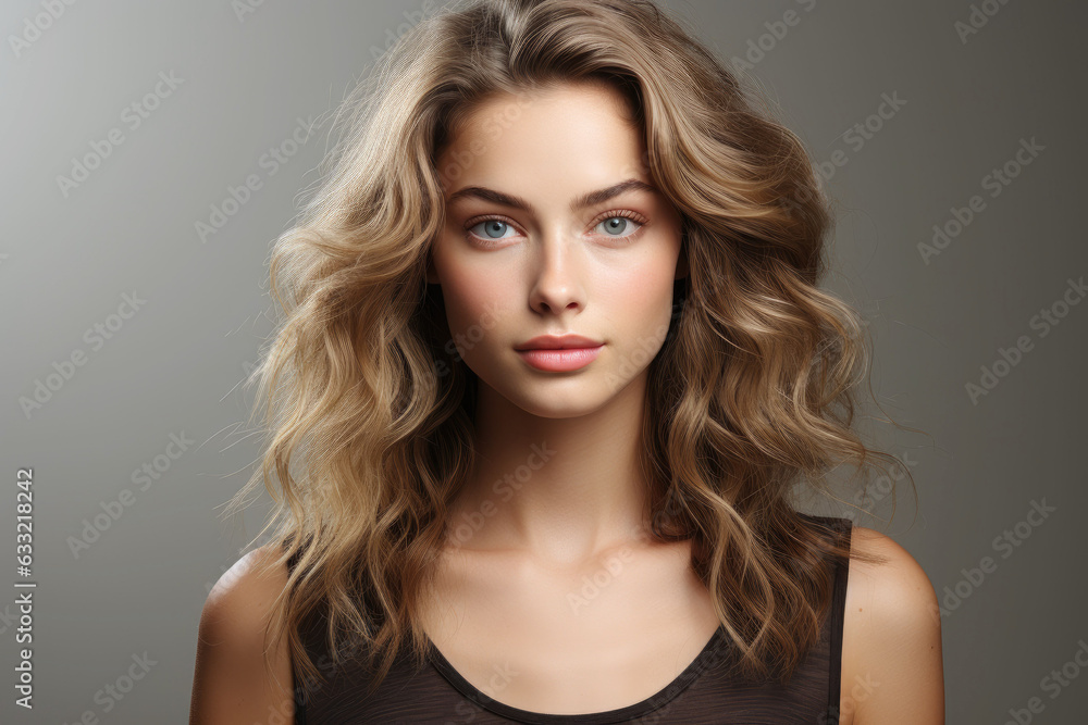 photograph of A women portrait, Beautiful young caucasian woman with clean fresh skin generative ai photograph of A women portrait, Beautiful young caucasian woman with clean fresh skin generative ai
