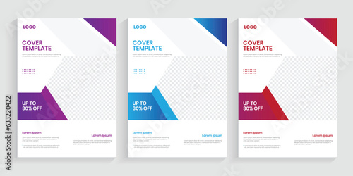 New brochure sell sheet template with a4 front cover graphics