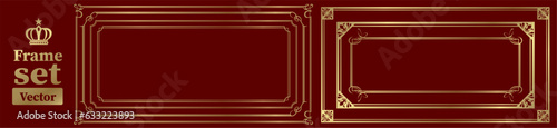 decorative frame set Vector
