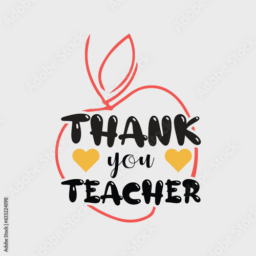 vector teacher t shirt design Illustration