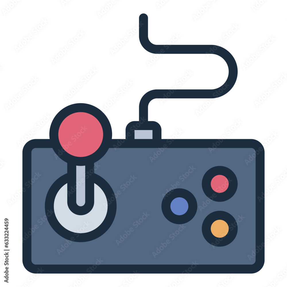 Joystick Gaming filled line icon Joystick Gaming filled line icon