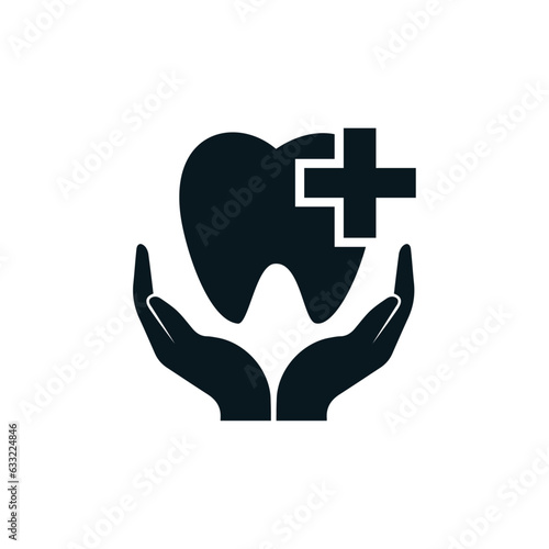 Dental care, treatment, medical dental, dentist home logo design. Professional creative and eye catching dental services logo and icon vector.
