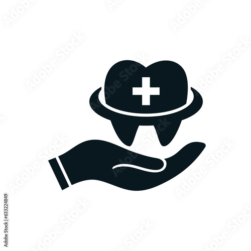 Dental care, treatment, medical dental, dentist home logo design. Professional creative and eye catching dental services logo and icon vector.