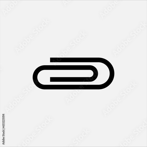 Attachment Icon. Symbol to Attach. Paper Clip - Vector. 