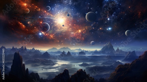 The best view of the galaxy, universes, solar systems, planets, parallel realities,