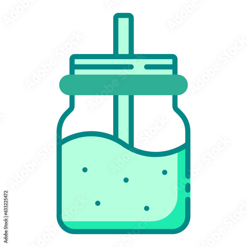 Smoothie beverage drink green icon