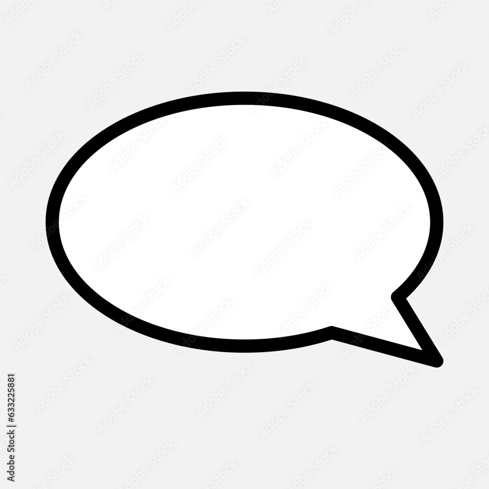 Bubble Speech Icon. Talk, Chat Illustration. Applied as Trendy Symbol for Design Elements, Websites, Presentation and Application - Vector. Bubble Speech Icon. Talk, Chat Illustration. Applied as Trendy Symbol for Design Elements, Websites, Presentation and Application - Vector.