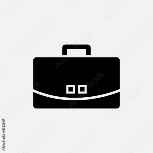 Briefcase, Baggage Icon. Bag, Portfolio Symbol - Vector. 