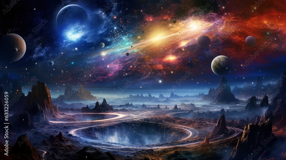 The best view of the galaxy, universes, solar systems, planets, parallel realities,