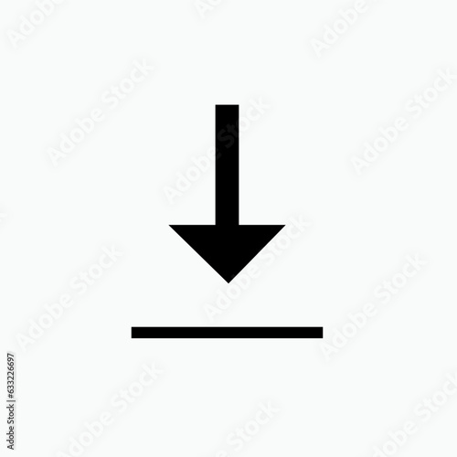 Download Icon. Save Data Symbol.   
