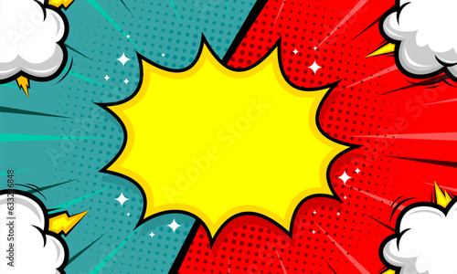 Blank comic versus template background