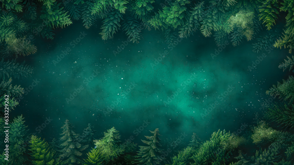 A Panoramic View of a Dense and Misty Forest AI Generative A Panoramic View of a Dense and Misty Forest AI Generative