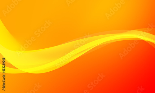 orange red yellow lines curve wave smooth gradient abstract background