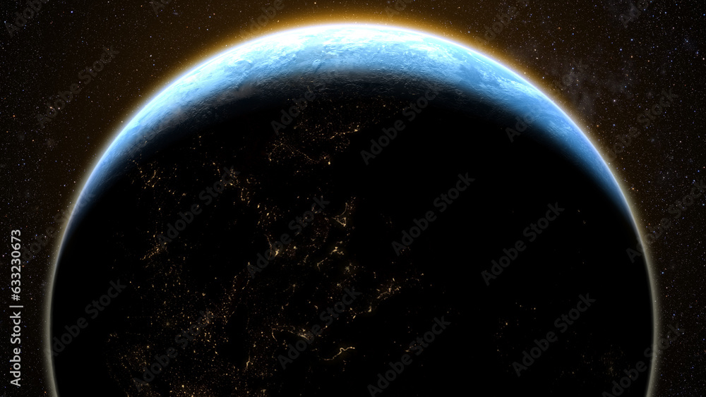 A captivating motion graphic visuals of planet Earth passing the Sun causing an eclipse that partially obscuring the solar brilliance A captivating motion graphic visuals of planet Earth passing the Sun causing an eclipse that partially obscuring the solar brilliance