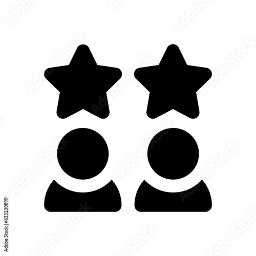 satisfied customer glyph icon