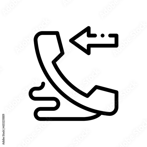 incoming call line icon