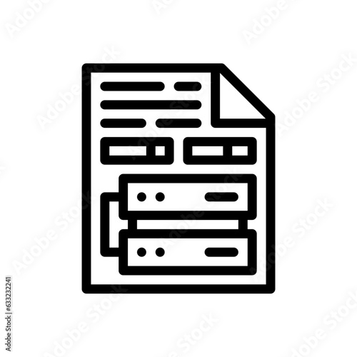 database line icon