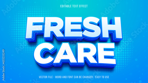 Fresh 3d editable text effect