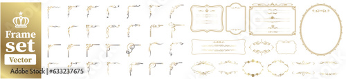 decorative frame set Vector