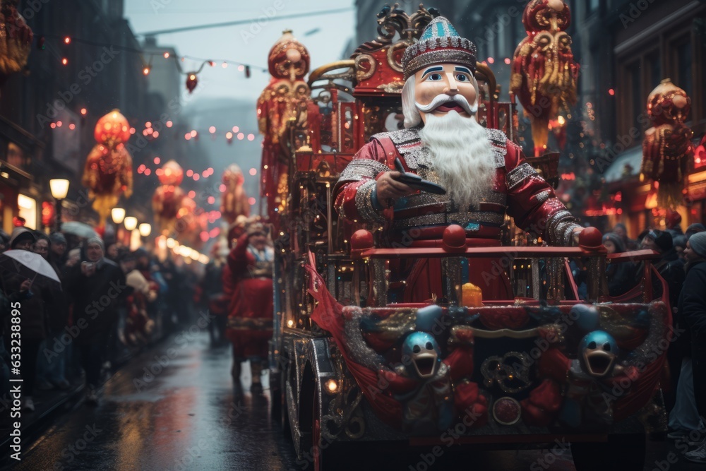 Festive Christmas Parade, Generative AI