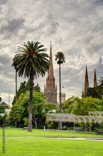 Melbourne landmarks, Australia, HDR Image