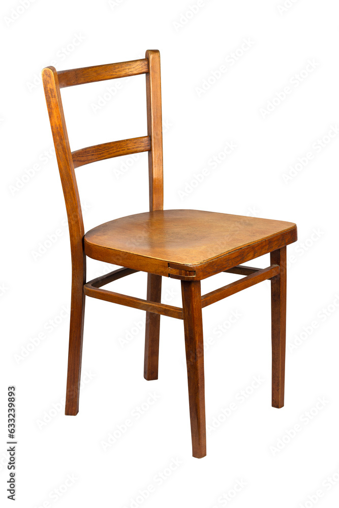 chair, old wooden chair, isolated from the background chair, old wooden chair, isolated from the background