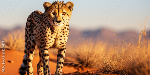 The Cheetah in the Wild: A Symbol of the African Wilderness © Bartek