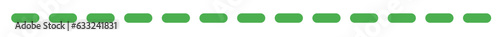 green stripe dash line