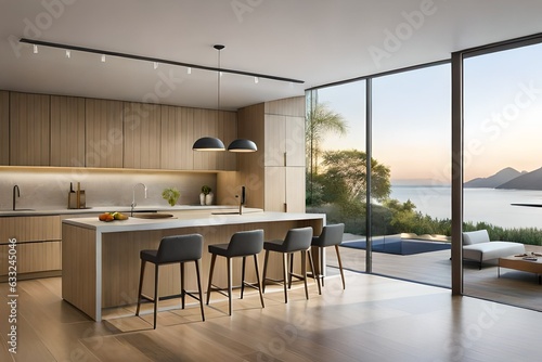modern kitchen interior generated ai © kashif 2158