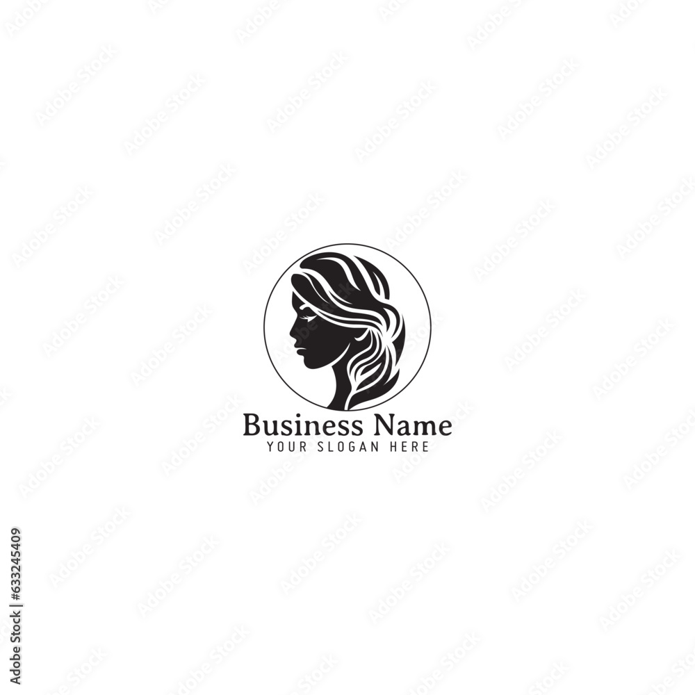 Woman logo with creative unique concept for company, business, beauty, spa Premium Vector Woman logo with creative unique concept for company, business, beauty, spa Premium Vector