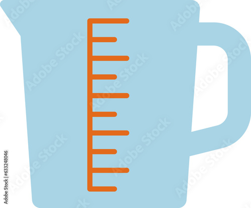 計量カップのイラスト・アイコン（measuring cup）