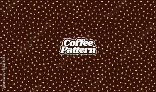 coffee beans pattern. coffee beans background. Seamless Coffee Bean Pattern for packaging. coffee beans wallpaper. brown bean.