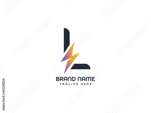 l modern letter logo