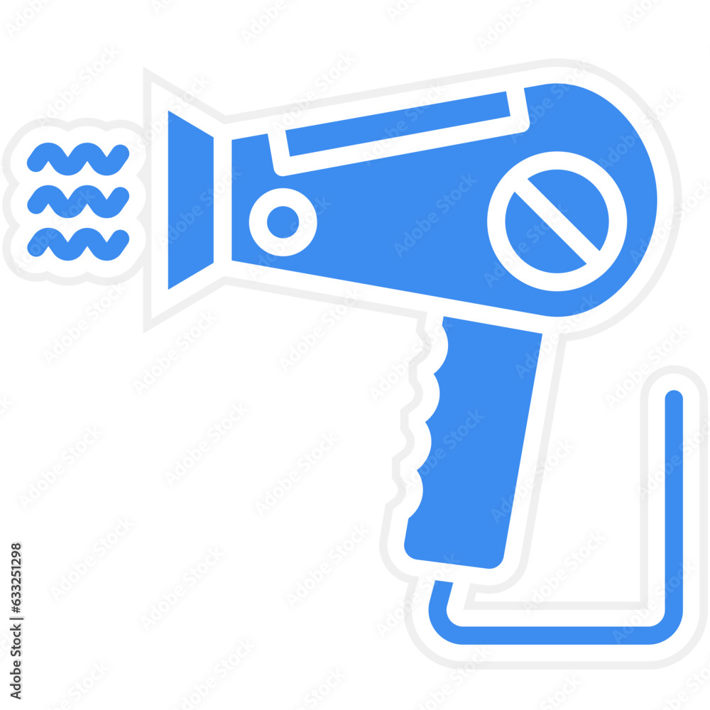 Vector Design Hair Dryer Icon Style Vector Design Hair Dryer Icon Style