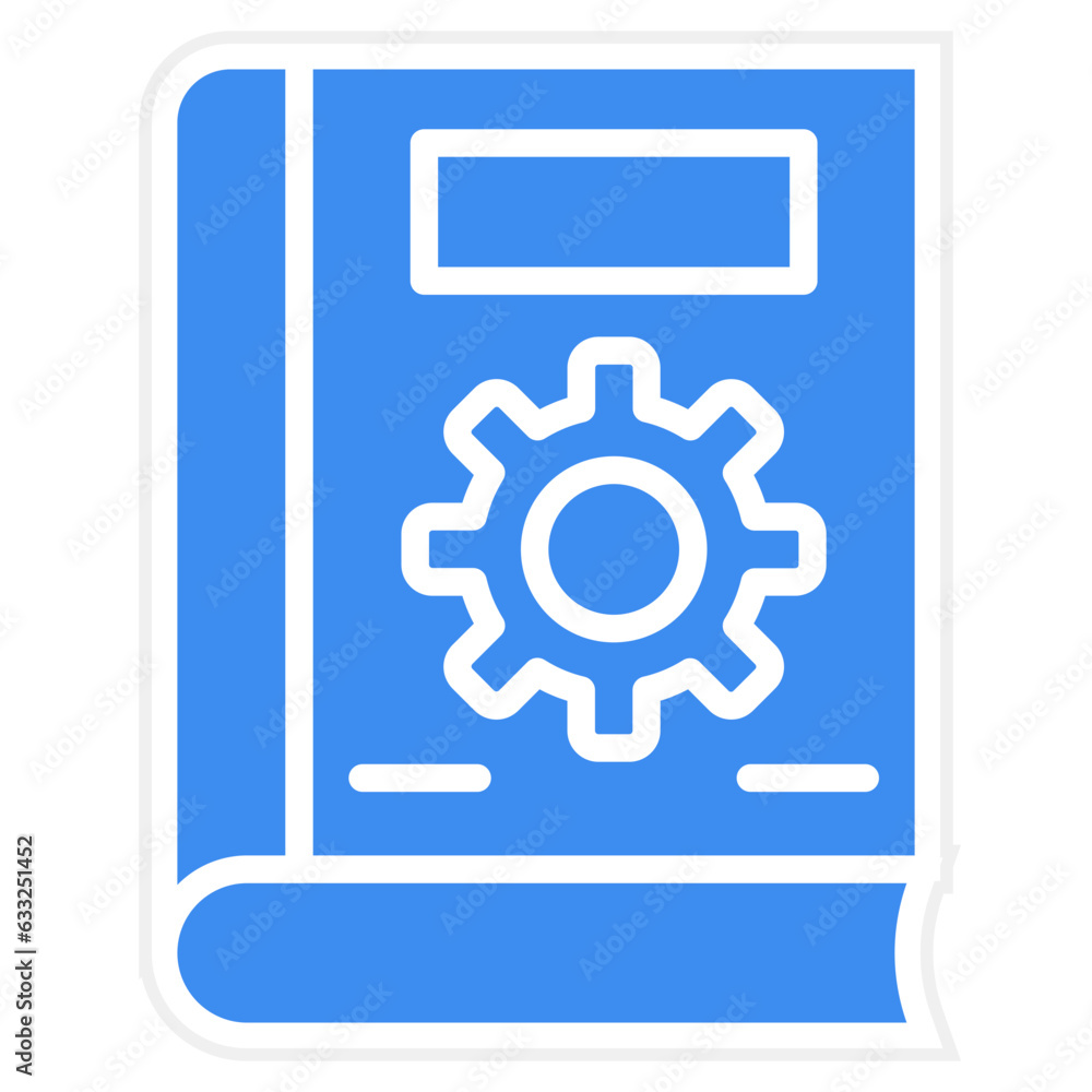 Vector Design Book Settings Icon Style