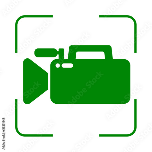 green video camera square frame