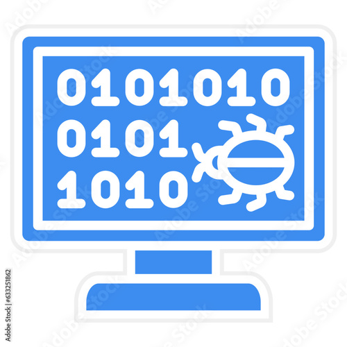 Vector Design Hack Code Icon Style