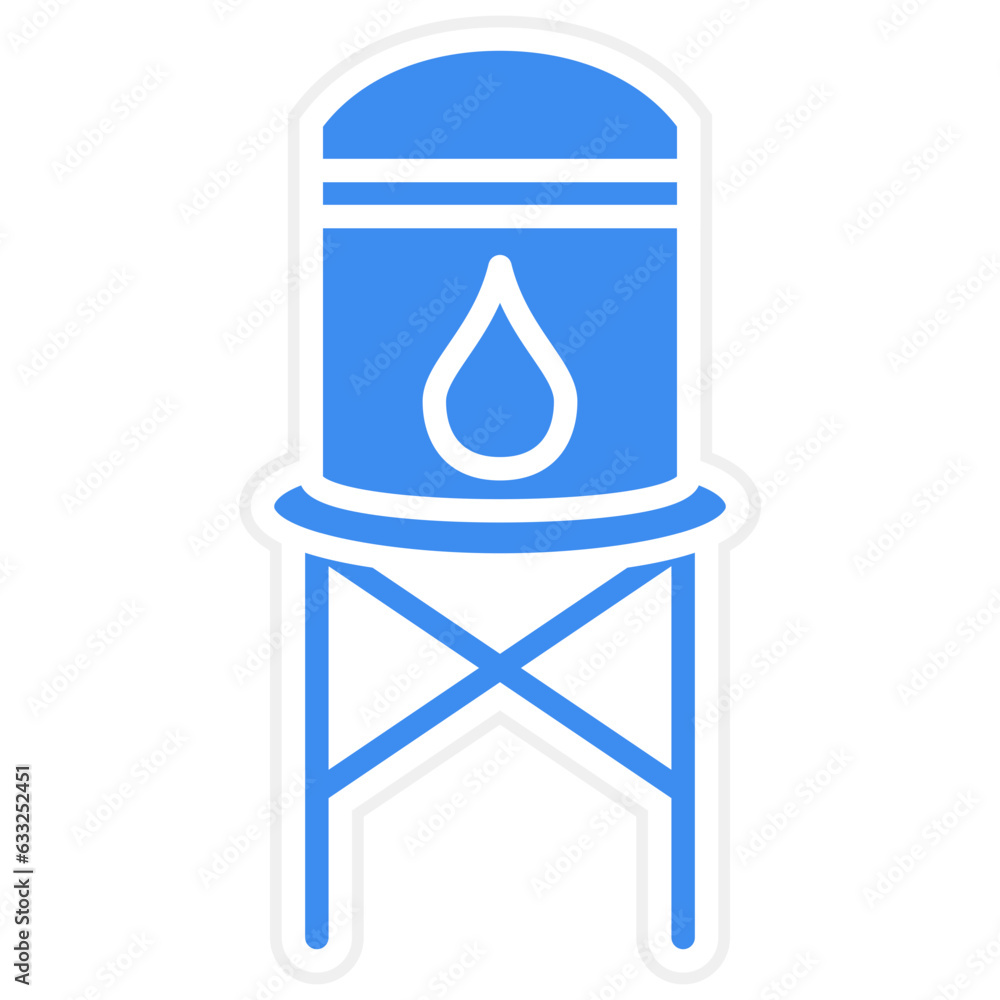 Vector Design Water Tank Icon Style Vector Design Water Tank Icon Style