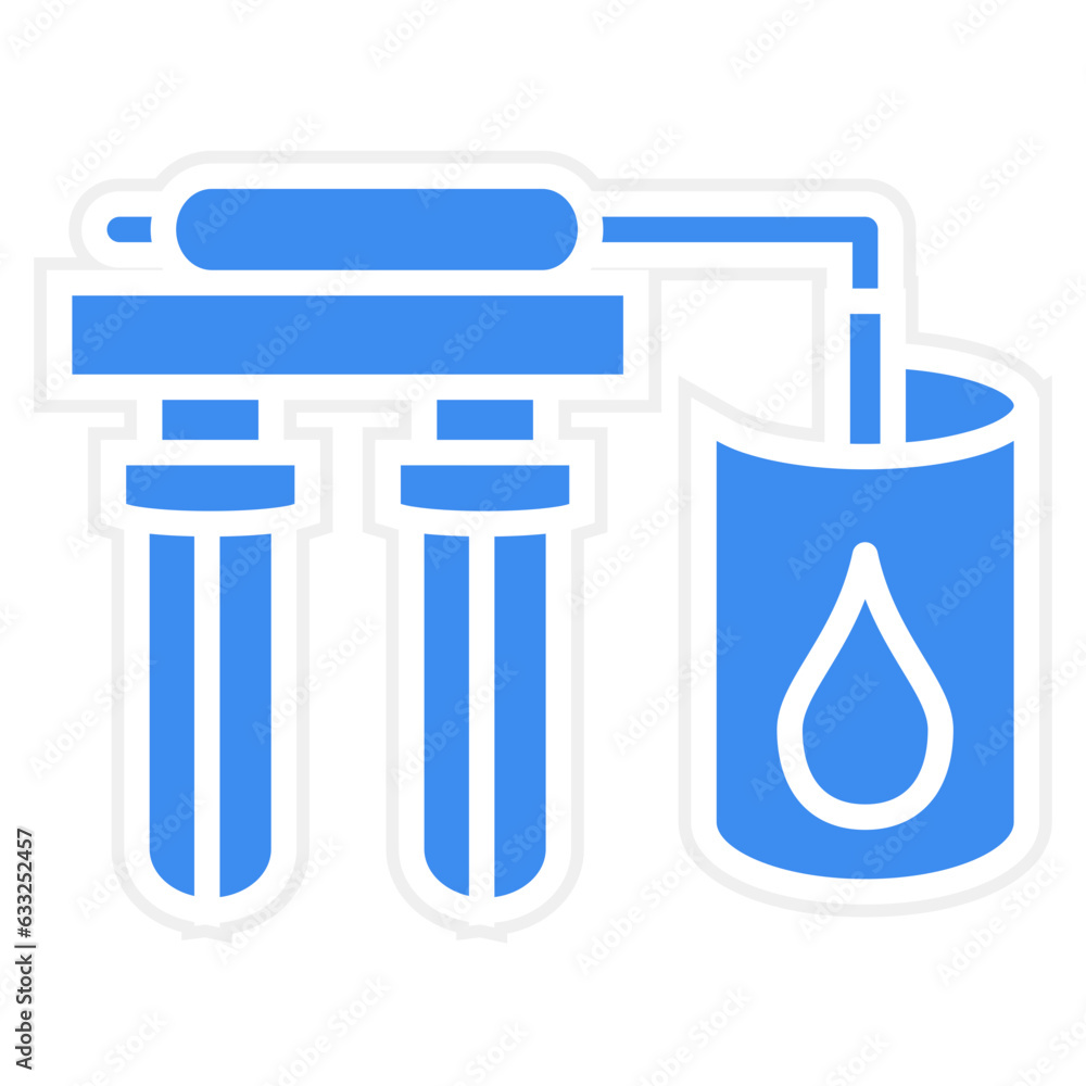 Vector Design Water Filtration Icon Style Vector Design Water Filtration Icon Style