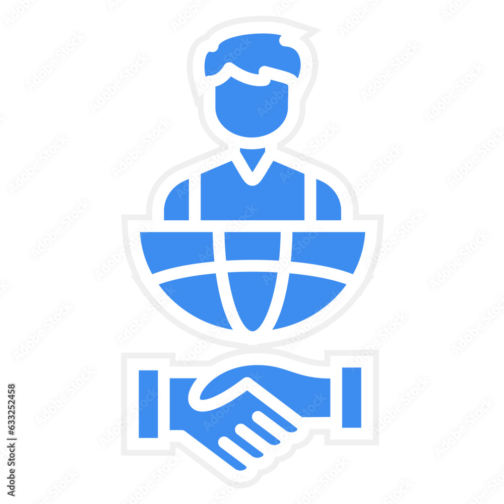 Vector Design International Relations Icon Style