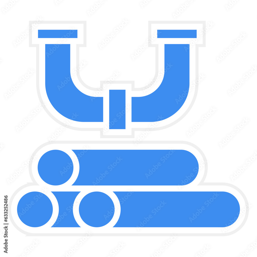 Vector Design Industry Pipe Icon Style Vector Design Industry Pipe Icon Style