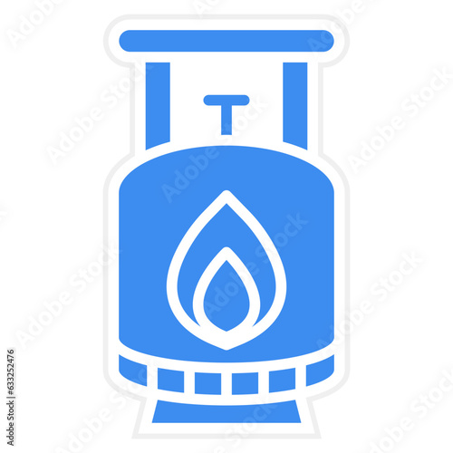 Vector Design Gas Cylinders Icon Style